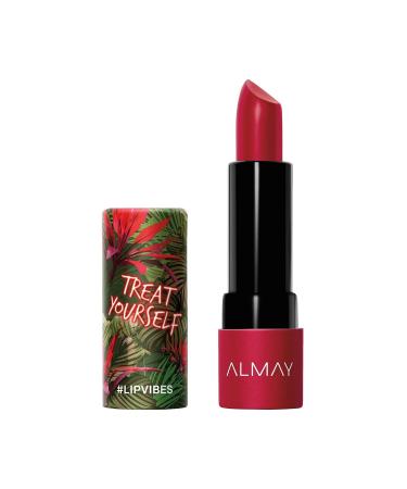 Almay Lip Vibes Lipstick - Matte Finish with Vitamin E Oil & Shea Butter, Hypoallergenic, 0.14 Oz - Buy Online on GoSupps.com