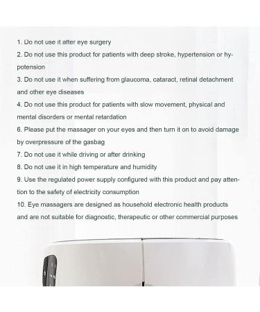 Eye Massager with 6 Airbags - Relieve Migraines Relax Reduce Dark Circles & Eye Pollution - Buy Online on GoSupps.com