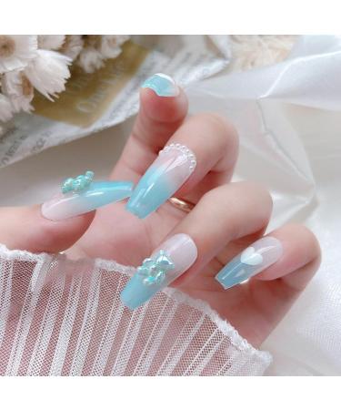 FEIlei 5PCS Cute Bear Nail Rhinestones Resin Bear Nail Gems Gummy Bear Nail Charms - Buy Online on GoSupps.com