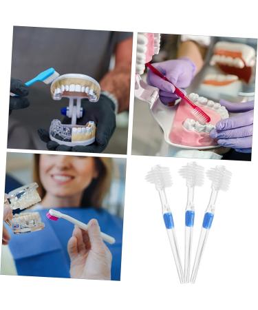 Healeved 15 STK Double-Sided Toothbrush for Dentures - Effective Care Cleaning Brush for False Teeth & Prosthesis - Buy Online on GoSupps.com