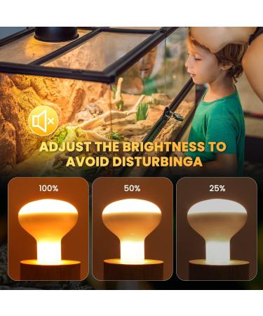 Luxvista 2Pack 100W Reptile Heat Lamp Bulb E27 Basking Bulb Warm White Light Heat Bulb Dimmable Heat Lamp for Puppies/Reptiles/Lizards/Tortoise/Chicks/Amphibian/Bearded Dragon 2700k Warm White 2pack E27 Heat Bulb - Buy Online on GoSupps.com