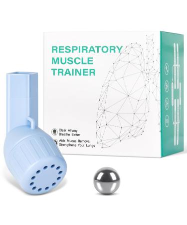 ACWOO Lung Exerciser and Mucus Clearing Device Mucus Removal Device Hand-Held Breathing Exerciser for Better Fitness & Sleep Blue
