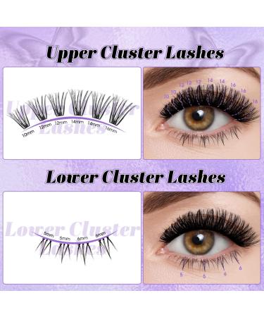 WENDY Lashes Clusters - DIY Eyelash Extensions D Curl 40D & Bottom Lashes | Soft Wispy Individual Lashes | Perfect for Beginners | 10-16 MM - Buy Online on GoSupps.com