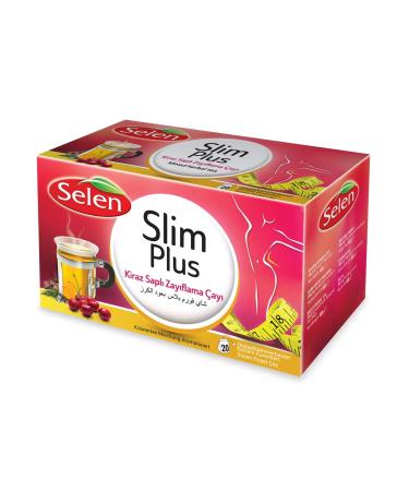 Selen Slim Plus Cherry Herbal Tea 20 Tea Bags Cherry 20 Pieces (1 Pack)