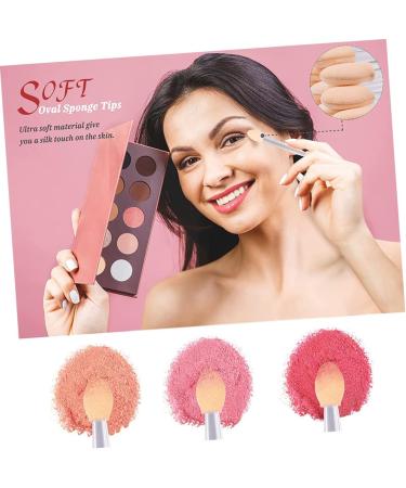 SOESFOUFU 50pcs Two-color Eyeshadow Brush Professional Eyeshadow Accessories Concealer Latex Head White - Buy Online on GoSupps.com