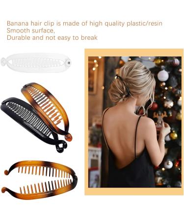 CTPJST Banana Hair Clips Set Vintage Fishtail Hair Clip 12 Pieces 4 Styles Accessory for Women Girls Long Curly or Straight Hair - Buy Online on GoSupps.com