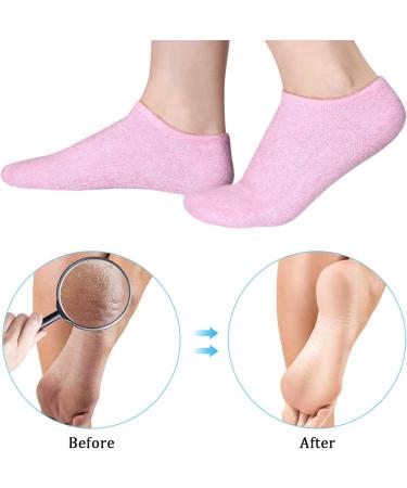 Moisturizing Socks Gloves Set Hands Feet Skin Whitening Care Beauty Treatment Hydrating Cool Heel Booties Socks for Dry Hard Cracked Skin - Buy Online on GoSupps.com