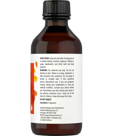 Horbaach Premium Grade Amber Fragrance Oil | 4 Fl Oz (118ml) for Diffusers, Candles, Soap Making & DIY Projects - Buy Online on GoSupps.com