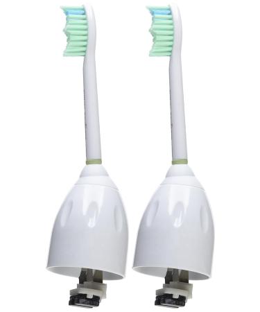 Philips Sonicare E-Series Replacement Toothbrush Heads - 2 Pack, White - HX7022/30 - Buy Online on GoSupps.com