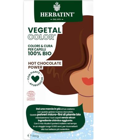 Herbatint Vegetal Color - 100% natural and organic vegetable coloring HOT CHOCOLATE POWER - Chocolate 100 gr - Buy Online on GoSupps.com
