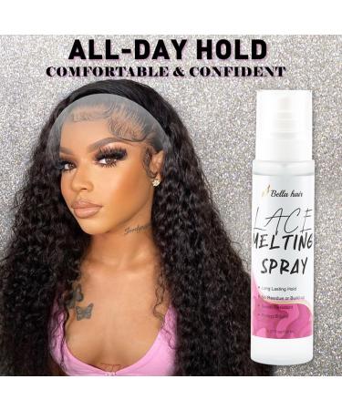 Bella Hair Lace Melting and Holding Spray | 5.07oz/150ml Quick-Drying & Natural Finish | Glue-less Hair Lace Bond Adhesive for Lace Front Wigs/Frontal/Closure/Hairpiece - Buy Online on GoSupps.com