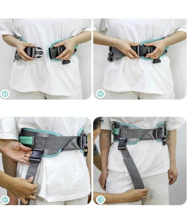 ZXJDP Gang Belt Transfer Straps | Padded Handles & One-Click Buckle for Lifting Seniors | Essential Home Care for Elders - Buy Online on GoSupps.com