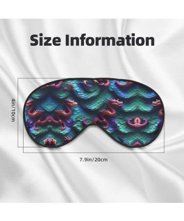 3D Magical Dragon Scales Mask - Soft Adjustable Sleep Blindfold for Travel & Meditation - Buy Online on GoSupps.com