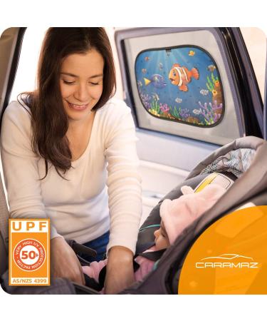 Certified UV Protection Car Sun Shade for Baby - Opti Dark 51x31cm - Full UV Protection - Fish Design - Baby Window Shade - Buy Online on GoSupps.com