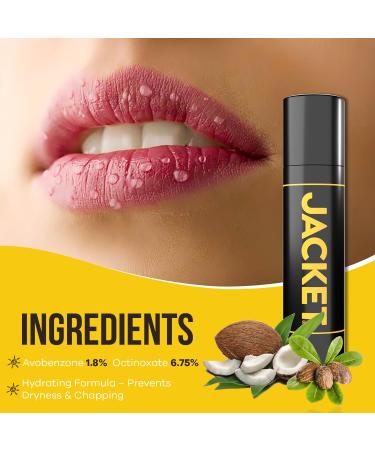 JACKET Lip Lock SPF 15 Moisturizing Lip Balm with Sunscreen Protection Broad Spectrum UVA/UVB Water-Resistant Hydrating & Nourishing Unflavored Lip Care for All Ages 0.15 oz - Buy Online on GoSupps.com