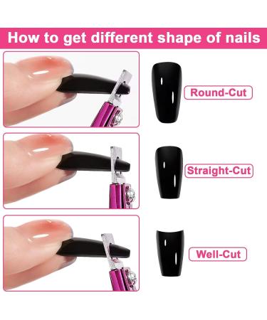 Acrylic Nail Clippers Nail Tips Cutter for Acrylic False Fake Gel Artificial Nails Professional Manicure Pedicure Trimmer Nail Care Tools Nail Trimmer with Cuticle Pusher Triangular Cuticle Peeler - Buy Online on GoSupps.com
