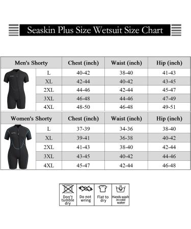 Seaskin 3mm XX-Large Plus Size Shorty Wetsuit for Men and Women - Buy Online on GoSupps.com