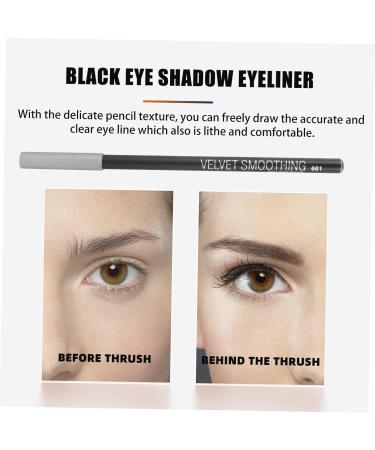 DOITOOL 12pcs Black Eyeliner 1 Eyebrow Pen Pencil Eye Beauty Pens Makeup Tool Makeup Pen Girl Eyes - Buy Online on GoSupps.com