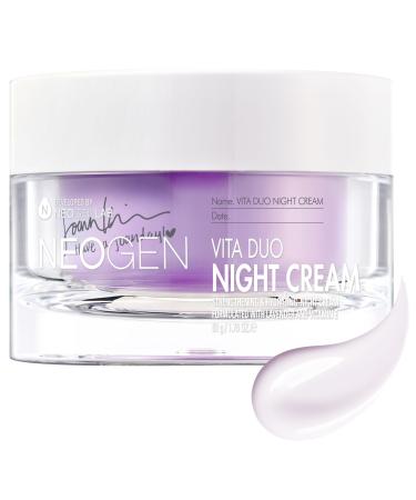 NEOGEN x JOAN KIM Vita Duo Night Cream (50 g / 1.76 Oz) Hydrating & Cooling & Relaxing Night Cream with Vitamin E and Lavender Korean Skin Care