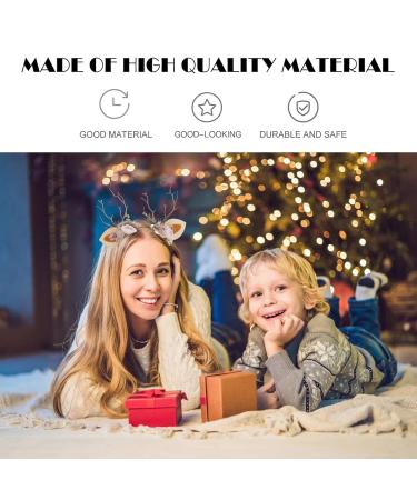 Shop Lurrose Christmas Headband - Flower Antlers & Reindeer Hairbands for Parties | Perfect Holiday Photo Prop - Buy Online on GoSupps.com