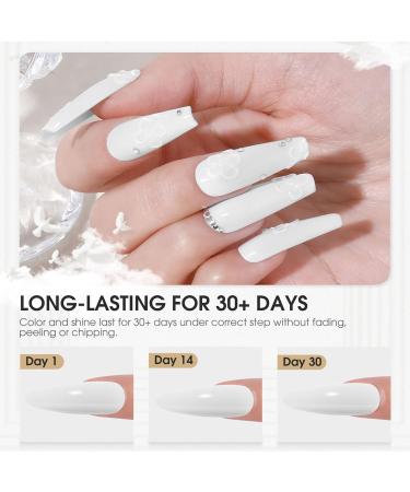 White Nail Polish - Milky White Nail Polish - Pure White Nail Varnish - White Nail Varnish Quick Dry - Oil-Based Formula Long Lasting Nail Polish for DIY Nail Art Manicure at Home - Buy Online on GoSupps.com