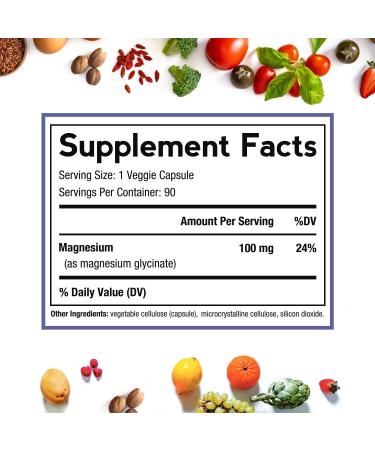 Doctor's Recipes Magnesium Glycinate 100mg 90 Capsules and Magnesium Glycinate 420mg 90 Capsules - Buy Online on GoSupps.com