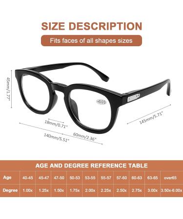 AQWANO Computer Reading Glasses - Blue Light Blocking Round Frames 4 Pack Anti-Blue Ray Readers for Men & Women Strength 1.5 - Reduce Eyestrain - Buy Online on GoSupps.com