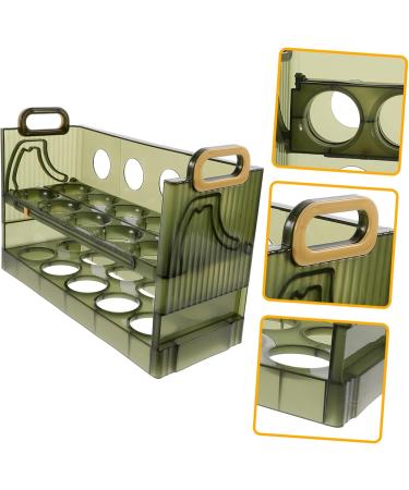Zerodeko Egg Storage Box Plastic Serving Tray Egg Container for Refrigerator Clamshell Multi-layer Egg Box - Buy Online on GoSupps.com