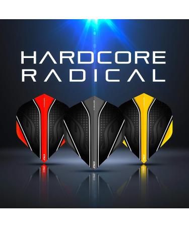 RED DRAGON Hardcore Selection Pack - Extra Thick Black Dart Flights | Standard Size - Buy Online on GoSupps.com