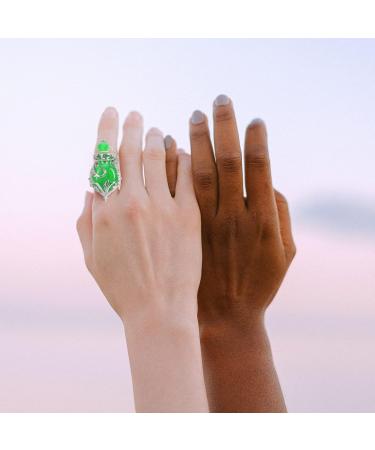 Beaupretty Aroma Ring Box Set for Women | Exaggerate Decorative Diffuser Rings - Green - 4x3cm - Buy Online on GoSupps.com