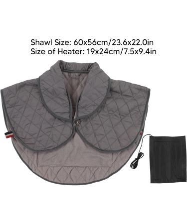 Fdit Electric Heating Pad - 10W USB Polyester Shoulder Heating Pad for Elderly - Gray | International Shipping - Buy Online on GoSupps.com