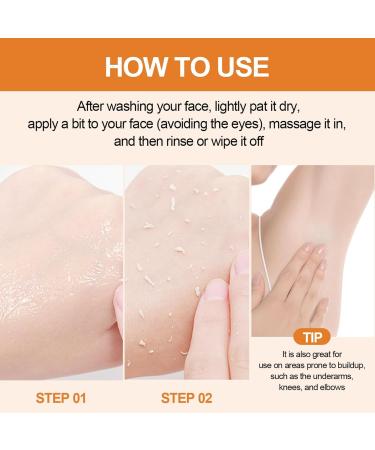 XJBD Orange Body Exfoliating Spray 100ml Gentle AHA Exfoliator with Jojoba Oil for Smooth & Glowing Skin Face Peels & Body Scrub Sensitive Skin Friendly Refreshing Citrus Scent - Buy Online on GoSupps.com