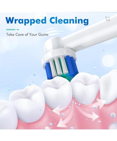 Replacement Toothbrush Heads for Oral-B Braun - Pack of 16 | Compatible with Pro 1000/9600/500/3000/7000/8000 - Professional Quality - Buy Online on GoSupps.com