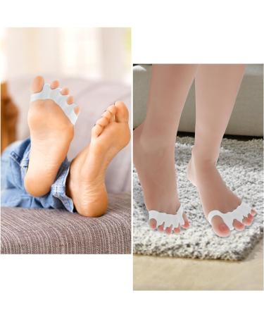 WLLHYF Gel Toe Separator Toe Spacers Soft Gel Pedicure Kit Bunion Corrector Hammer Toe Straightener Toe Corrector for Men Women Toenail Polish Grooming (White) - Buy Online on GoSupps.com