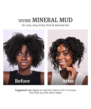 Saphira Divine Mineral Mud Hair Mask for Curly & Wavy Hair | Moisturizing & Conditioning | Sulfate-Free, Paraben-Free, Vegan | 8.5 oz - Buy Online on GoSupps.com