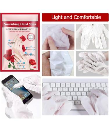 Hand Mask 5 Pairs - Intensive Hand Spa Treatment for Dry, Aging, and Cracked Hands - Moisturizing Gloves for Intense Skin Repair - Hand Cream Mask for Women & Men - 5pcs - Buy Online on GoSupps.com