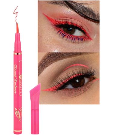 1/12 Colors Liquid Eyeliner Set Eyeliner Set Pigmented Rainbow Colorful Neon Eyeliner Pencil Waterproof Eye Shadow Pencil Long Lasting Wingtail Eyeliner for Mom Wife Girlfriend 09# - Buy Online on GoSupps.com
