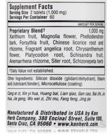 Kan Herbs Traditionals Bi Yan Pian 120 Tabs - Natural Sinus Relief - Buy Online on GoSupps.com