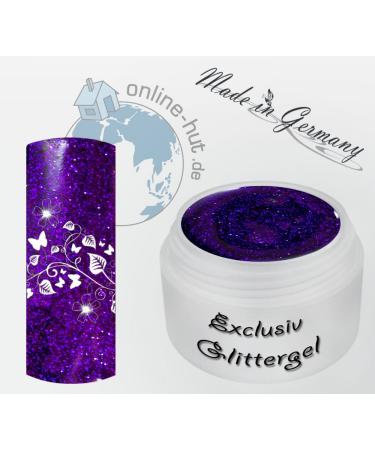 Shop 5ml UV Exclusiv Purple Glitter Gel | International Shipping Available - Buy Online on GoSupps.com