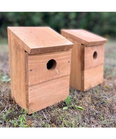 Wooden Multi-Hole Wild Bird Classic Nest Box Birdhouse (Pack of 2) - Buy Online on GoSupps.com