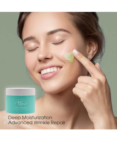 Cica Face Cream - 100% Vegan Deeply Nourishing & Moisturizing - Anti-Acne Natural Ingredients - 1.69 oz Made in Korea - Buy Online on GoSupps.com