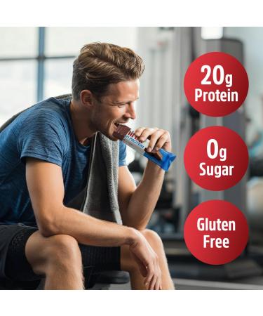 High Protein Bars Pack of 12 - Brownie Crunch and Peanut Butter Protein Bars 6 of Each Ideal for Fitness Enthusiasts Perfect for Sharing Snacking or sharing with your Loved Ones - Buy Online on GoSupps.com