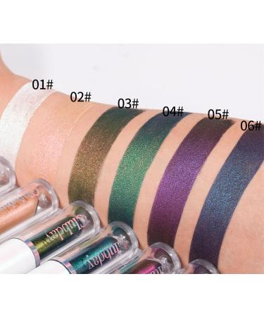 Liquid Glitter Eyeshadow - Long Lasting Waterproof Metallic Shimmer Makeup | Chameleon 05# SL05 - Shop Now for Stunning Eye Looks - Buy Online on GoSupps.com