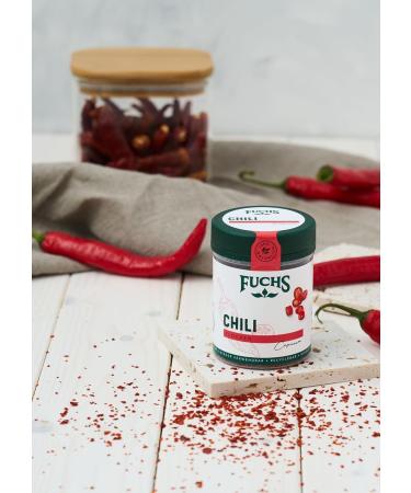 Fox Spices Chilli Flakes - Natural Topping for Meat Dishes Couscous & Bulgur - 50g Reusable Can - Buy Online on GoSupps.com