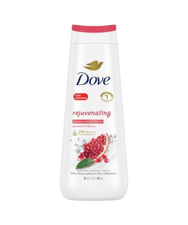 Dove Body Wash Rejuvenating Pomegranate & Hibiscus for Renewed  Healthy-Looking Skin Gentle Skin Cleanser with 24hr Renewing MicroMoisture 20 oz Pomegranate 22 Fl Oz (Pack of 1)