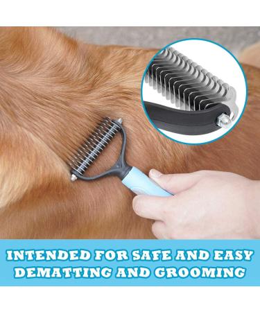 Pawchie Dog Grooming Scissors Kit - Stainless Steel Safety Blunt Tip - Dematting Tool, Comb, Shears for Dogs and Cats - Buy Online on GoSupps.com