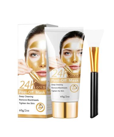 Peel Off Face Masks - Face Masks Skincare for Teenage Girls - 24k Gold Peel-Off Face Masks - Deep Cleaning Purifying Acne - Shrink Pores Unblock PoresTighten Skin - Smooth Face Masks Beauty Skin Care