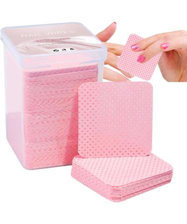 Nail Polish Remover Pads - 200pcs Non Woven Lint Free Wipes | Professional Soft Cleaning Pads for Nail Art Gel Removal Eyelash Extension Glue - Buy Online on GoSupps.com
