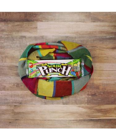 Sour Punch Straws Rainbow Flavors 4.5oz Tray - Pack of 12 | Lemon, Apple, Strawberry & Blue Raspberry Soft Chewy Candy - Buy Online on GoSupps.com