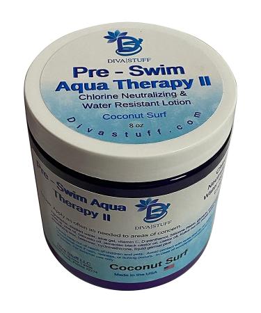 Diva Stuff Pre-Swim Water Resistant Aqua Therapy Chlorine Neutralizing Body Lotion - Coconut (3 Pack) - Buy Online on GoSupps.com